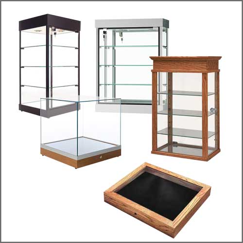 Display cases and showcases